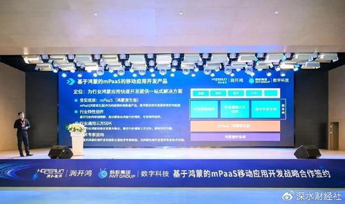 潤和軟件發布基于鴻蒙的MPaaS移動應用開發產品，開啟互聯網技術開發新篇章